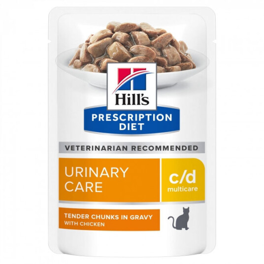 Hill's c/d Urinary Care Multicare Kylling Våtfôr for Katt 12x85 g