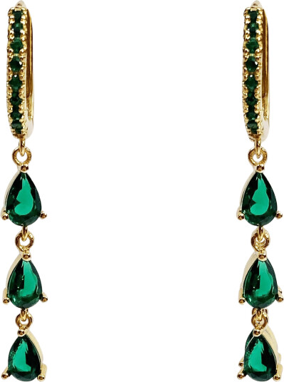 Pipol"s Bazaar Sandrine Tres Ear Gold Green   Green   ONE SIZE