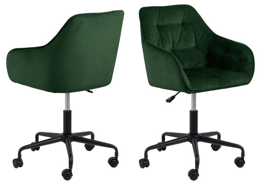 Nordform Brooke kontorstol velour grønn. 1004172 1682495-02-0 Nordform Brooke kontorstol velour grønn. 1004172 1682495-02-0