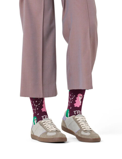 Happy Socks Virgo Sock - Burgundy - 41-46 Happy Socks Virgo Sock - Burgundy - 41-46