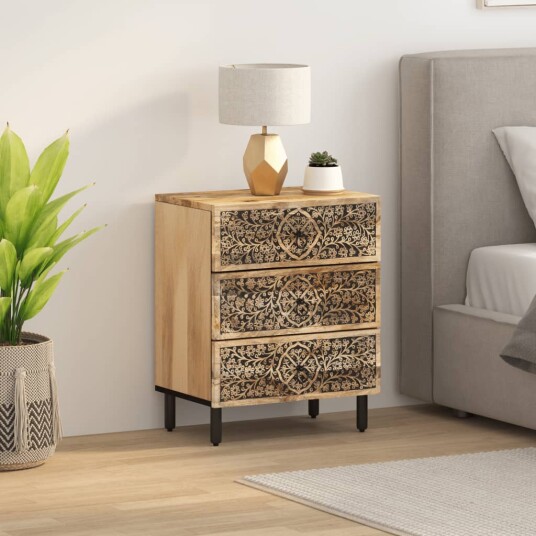  Nattbord 50x33x60 cm heltre mango 8721012107793