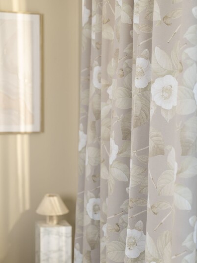 SK Home Gardin 130x160cm Blackout Flora Lys beige Beige