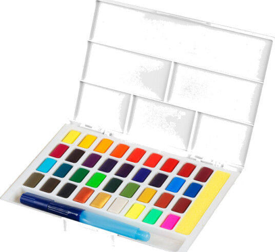 Faber-Castell Akvarellset 36 farger + vannpensel