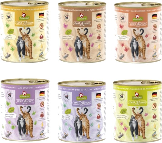 Granatapet Våtfôr Delicatessen Prøvepakke Smakspakke Iii Uten Fisk 6 X 800 G