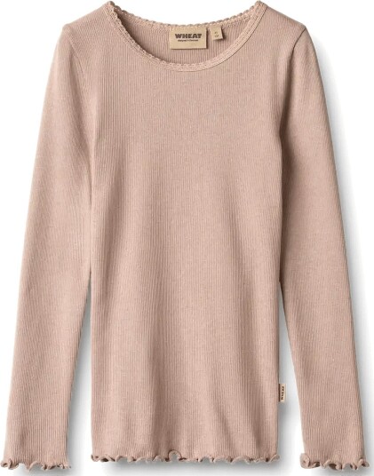 Wheat Rib T Shirt L/S Reese DRY ROSE 128