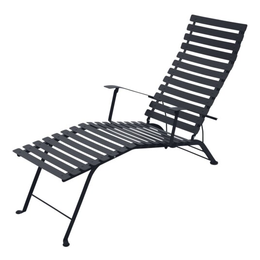 Fermob Bistro Chaise Lounge Anthracite 47