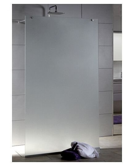 Noro Frost DV Dusjvegg 1150x2000, Sølv Matt/Frostet glass