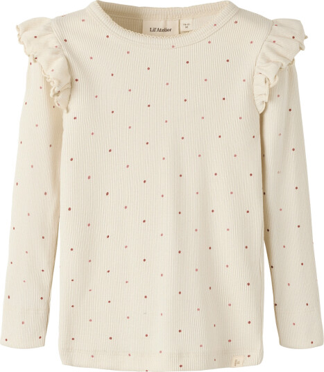 Lil"Atelier Nmfgago Kuo Ls Slim Top Lil Cream 116