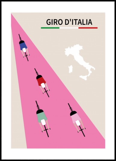 Italian Cycling Race Plakat / 30x40