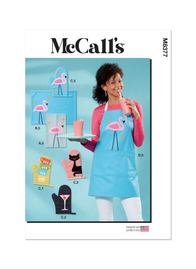 McCall's 8377 - Forkle & Kjøkkentilbehør STRL: Alle inkludert