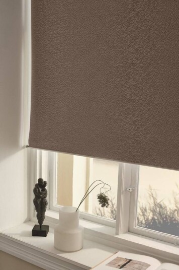 Jotex LUX rullegardin - høyde 165 cm Nougatbrun 1694761-03-140 1694761-03-160
