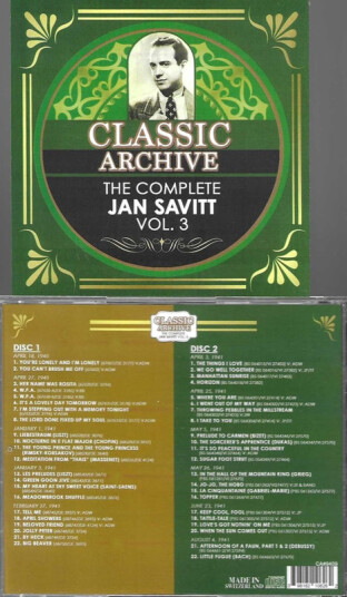 Jan Savitt Complete Jan Savitt Vol 3 CD