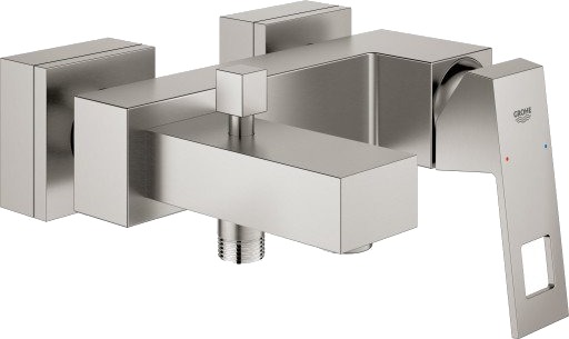 Grohe Eurocube Badekarbatteri Supersteel Grohe Eurocube Badekarbatteri Supersteel