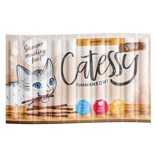 Catessy Sticks 10 X 5 G Med Bbq Kalkun