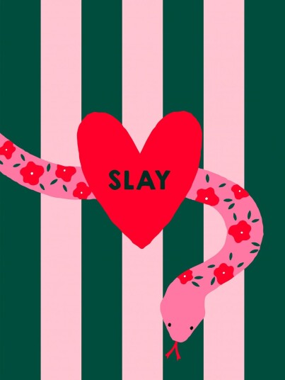 Namly Design Plakat Slay Snake Heart POSTER8LXOSZ Namly Design Plakat Slay Snake Heart POSTER8LXOSZ