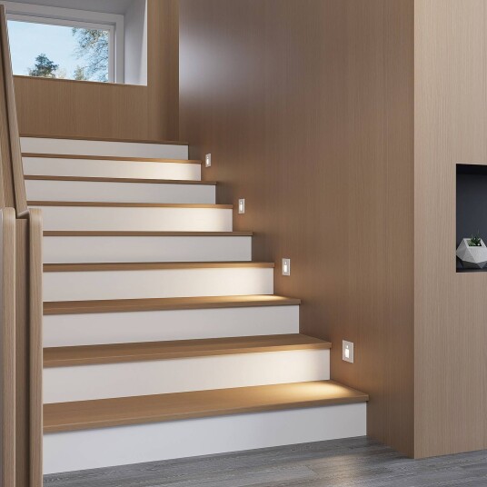 Arcchio Neru LED-downlight, sensor, kantet, hvit Arcchio Neru LED-downlight, sensor, kantet, hvit