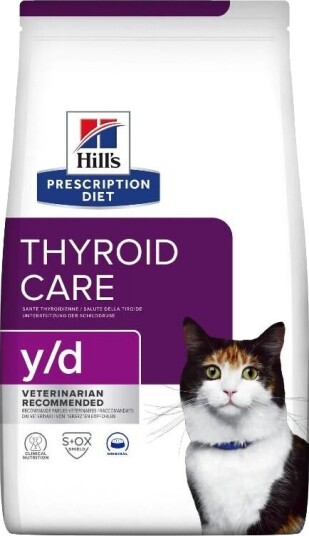 Hill's y/d Tørrfôr til katt 3 kg med skjoldbruskkjertelpleie