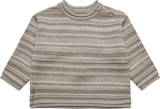 Wheat Knit Pullover Gunnar WARM SAND STRIPE 74