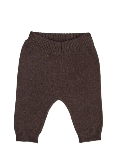 Smallstuff Pants, Flat Knit Merino Wool, Brown - Brown - 68/74