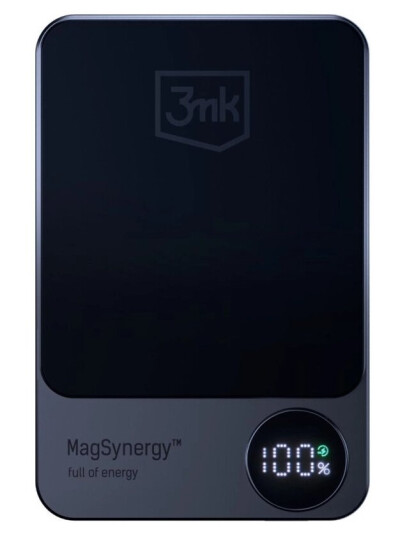 3Mk Magsynergy, 5000 Mah, Lithium Polymer (Lipo), Trådløs Lading, 3,85 V, 18 W, Sort