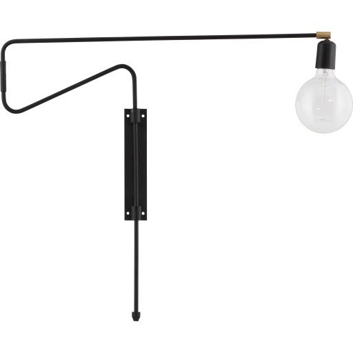 Swing Vegglampe Svart 70 cm Swing Vegglampe Svart 70 cm