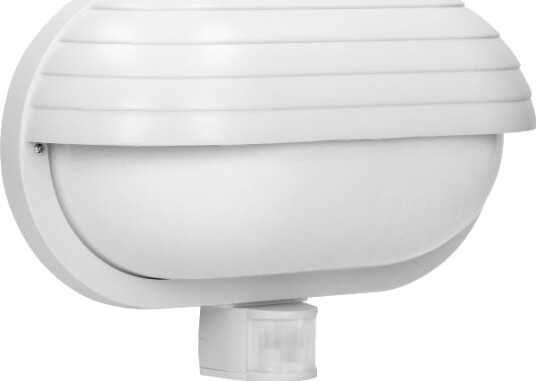 Orno Musam Vegglampe Utendørs Med Bevegelsessensor 180° 1X60w E27 Ip44 Med Skjerm I Plast Hvit Symbol: Lf 1/W Ean: 590825,Lf 1/W