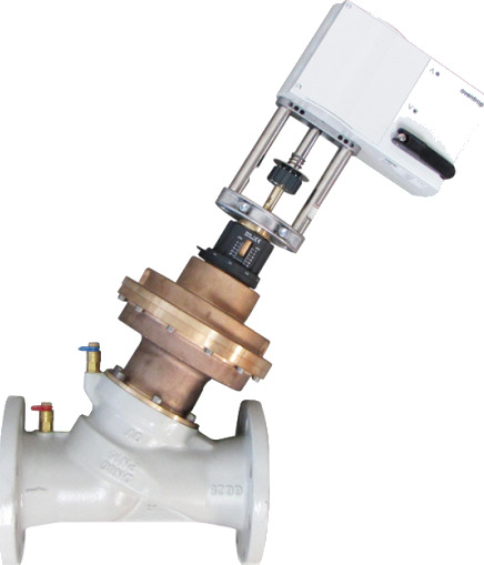 Oventrop Cocon QFC DN40 flens, 1-5-7,5 m3/t, med målenippel