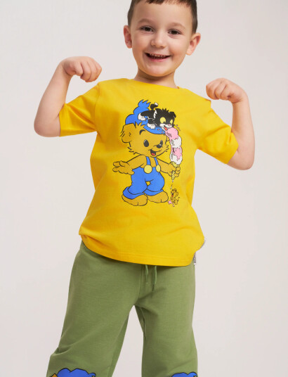 Bamse Glass T Shirt Yellow 128