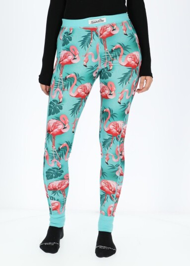 Blount & Pool Pants Baselayer W Flamingo Aop 36 Funksjonsundertøy