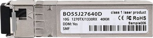 Blueoptics Sfp-10G-Bx-U-40Km-Ao-Bo Fiber Optisk 10000 Mbit/S Sfp+ Lc Bx-U 40000 M
