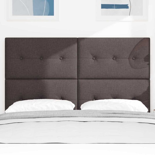 LED Hodegjerde Mørk Brun 80 cm Stoff