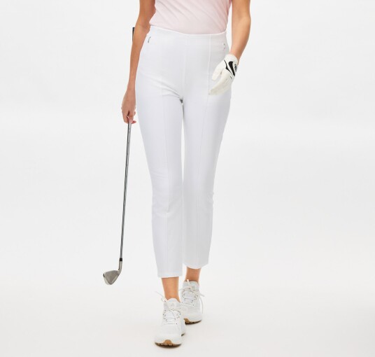 Röhnisch Clubhouse Highwater Slacks Hvit Golfbukser dame White 40
