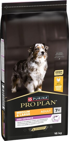 Purina Pro Plan Adult Medium & Large 7+ Age Defence Tørrfôr 16kg