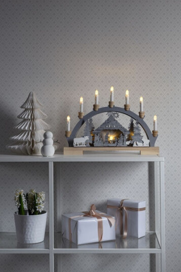 TrendCollection Julestall Med 10 Varmhvite Ledlys