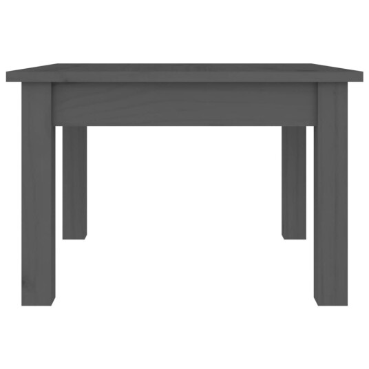 vidaXL Salongbord grå 45x45x30 cm heltre furu