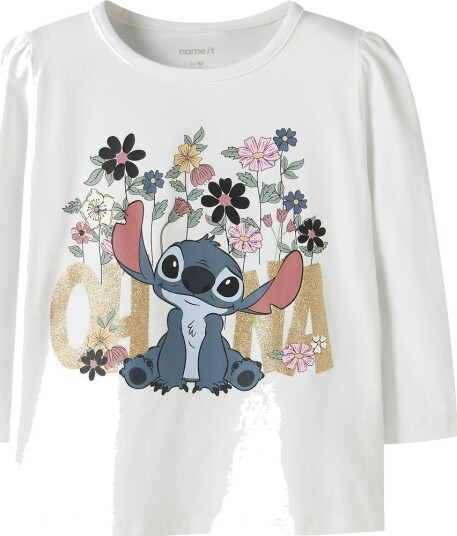 Name It Nmfjina Stitch Ls Top Box Noos Wdi White 116