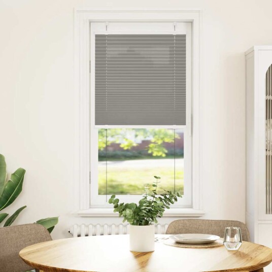 plisségardin antrasitt 60x100 cm Stoff Bredde 59,4 Polyester