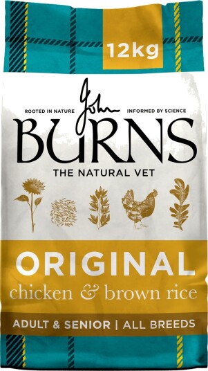 Burns Tørrfôr Adult Senior & Original Og Brun Ris Kylling 2 X 12 kg