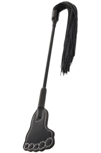 Darkness Crop Flogger Black