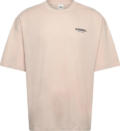 ICANIWILL Everyday Oversized T Shirt Print M LIGHT BEIGE S ICANIWILL Everyday Oversized T Shirt Print M LIGHT BEIGE S