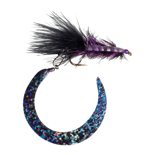 Guideline Wiggle Tail Børstemark - flue 12cm BLACK Guideline Wiggle Tail Børstemark - flue 12cm BLACK