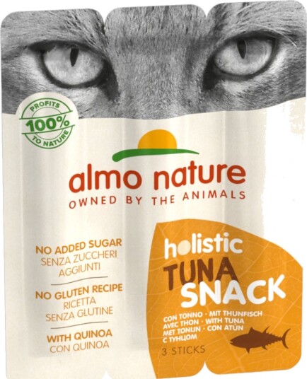 Almo Nature Holistic Snack Cat Tunfisk 3 X 15 G