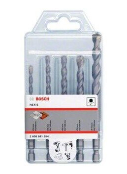 Bosch Betonborsæt Hex5 4-10Mm 5 Dele