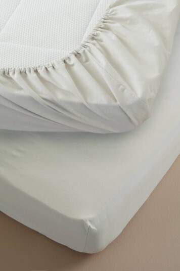 Jotex ZACK PERCALE dra-på-laken - økologisk Lys beige 1731618-02-22 1731617-06-36