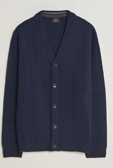 PS Paul Smith Wool Knitted Cardigan Navy