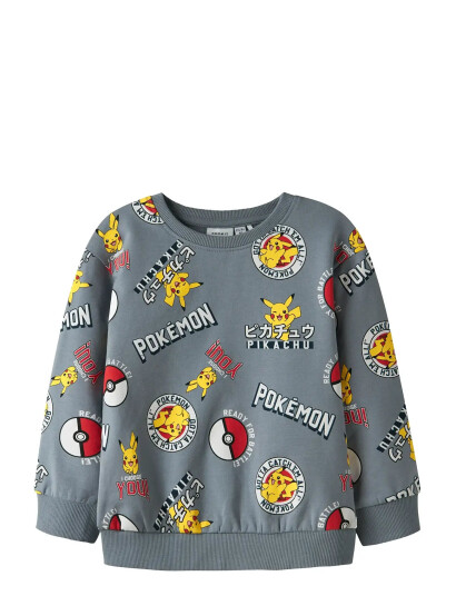 name it Nmmsilo Pokemon Nreg Sweat Bru Sky Grey 98