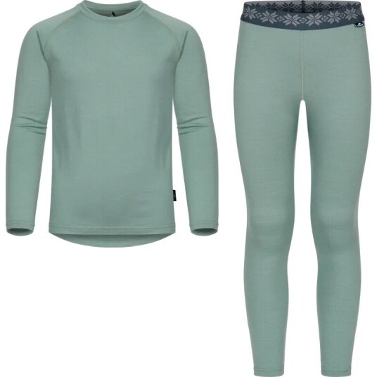Gridarmor Viks Wool Undertøy Set Jr Green Bay 98/104 Gridarmor Viks Wool Undertøy Set Jr Green Bay 98/104