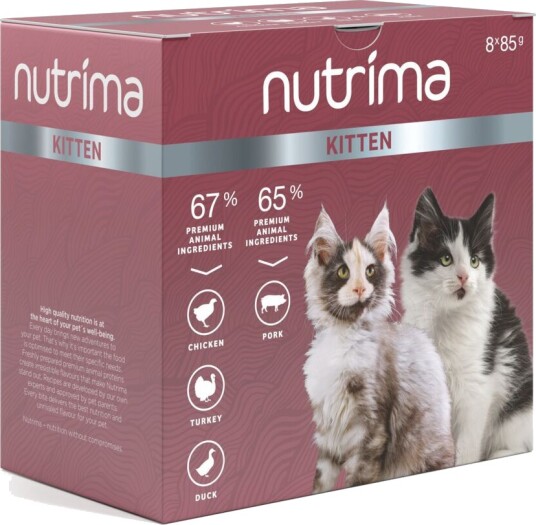 Nutrima Våtfôr Kitten 8 X 85 G Nutrima Våtfôr Kitten 8 X 85 G
