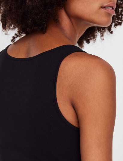 Vero Moda Vmmaxi My Soft Long Tank Top Noos - Black - XS