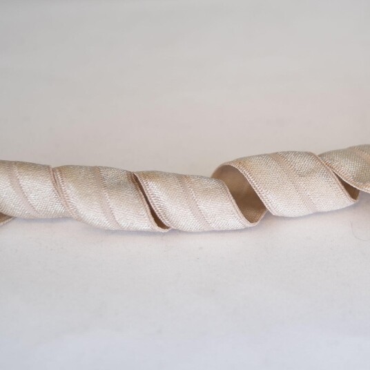 Foldeelastikk Beige, 19mm bred